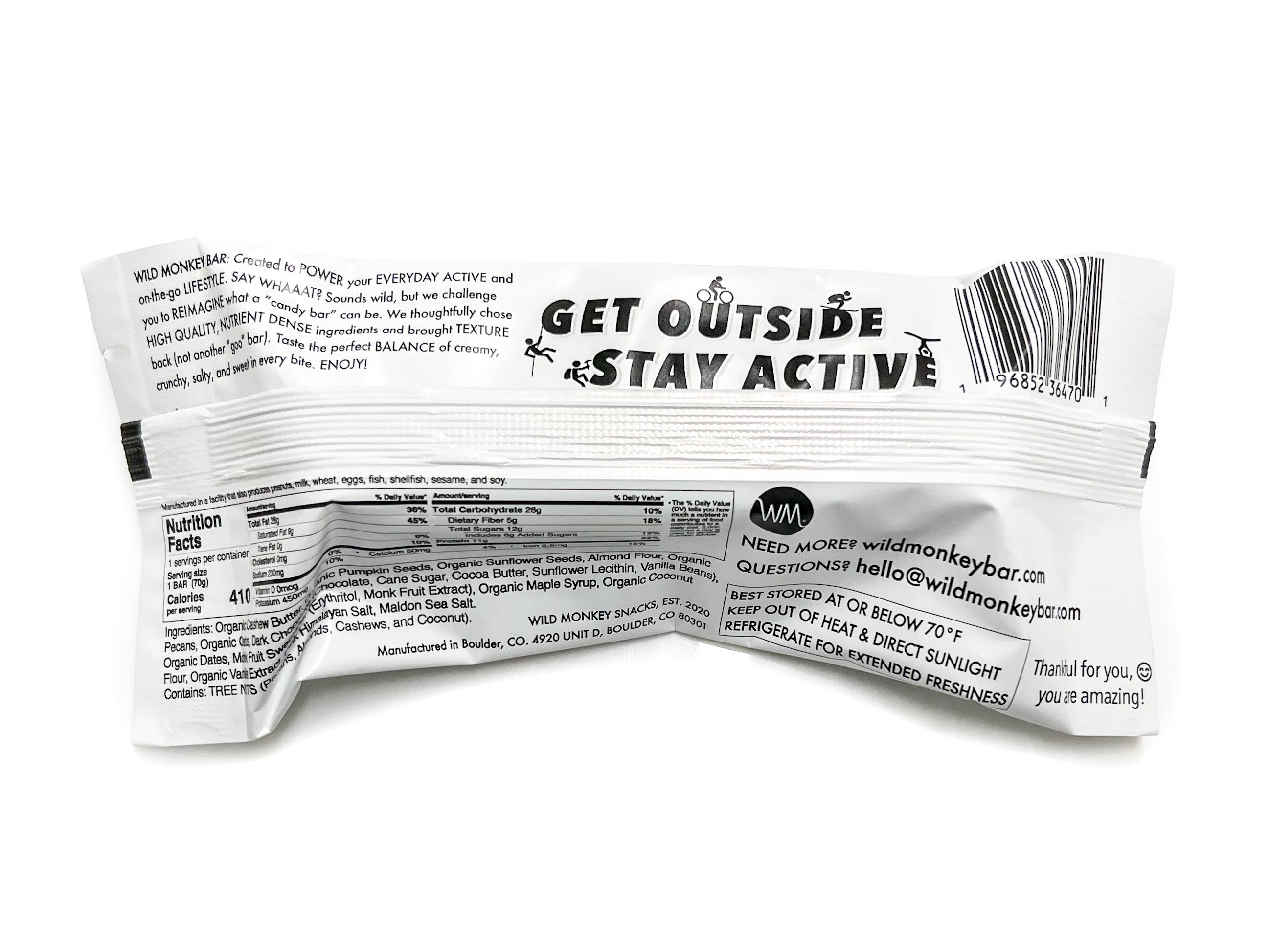 WILD MONKEY BAR - CASE (10 BARS)